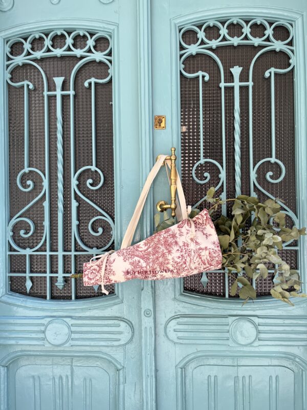 Porta flores Toile de Jouy