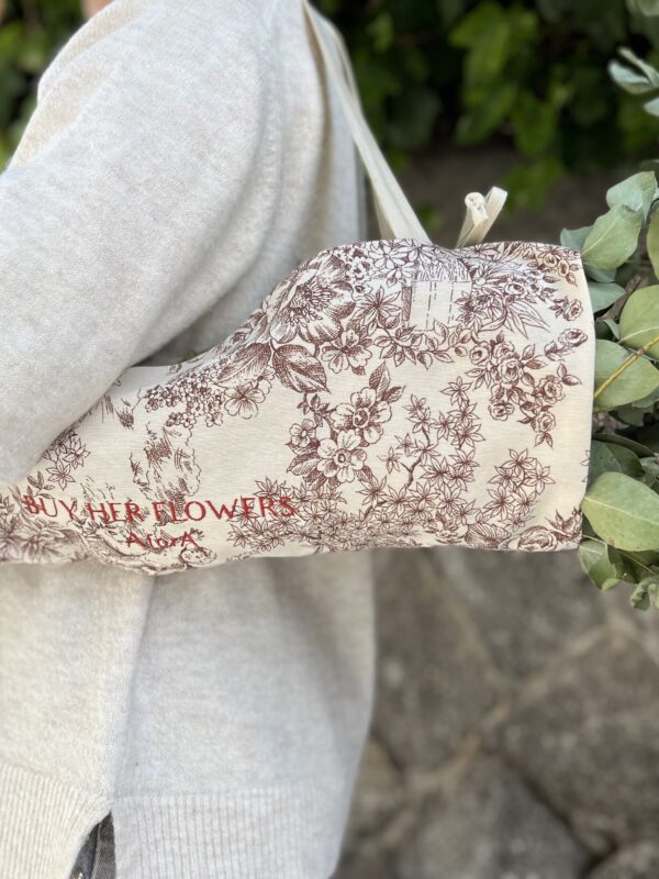 Porta flores Toile de Jouy Toffee