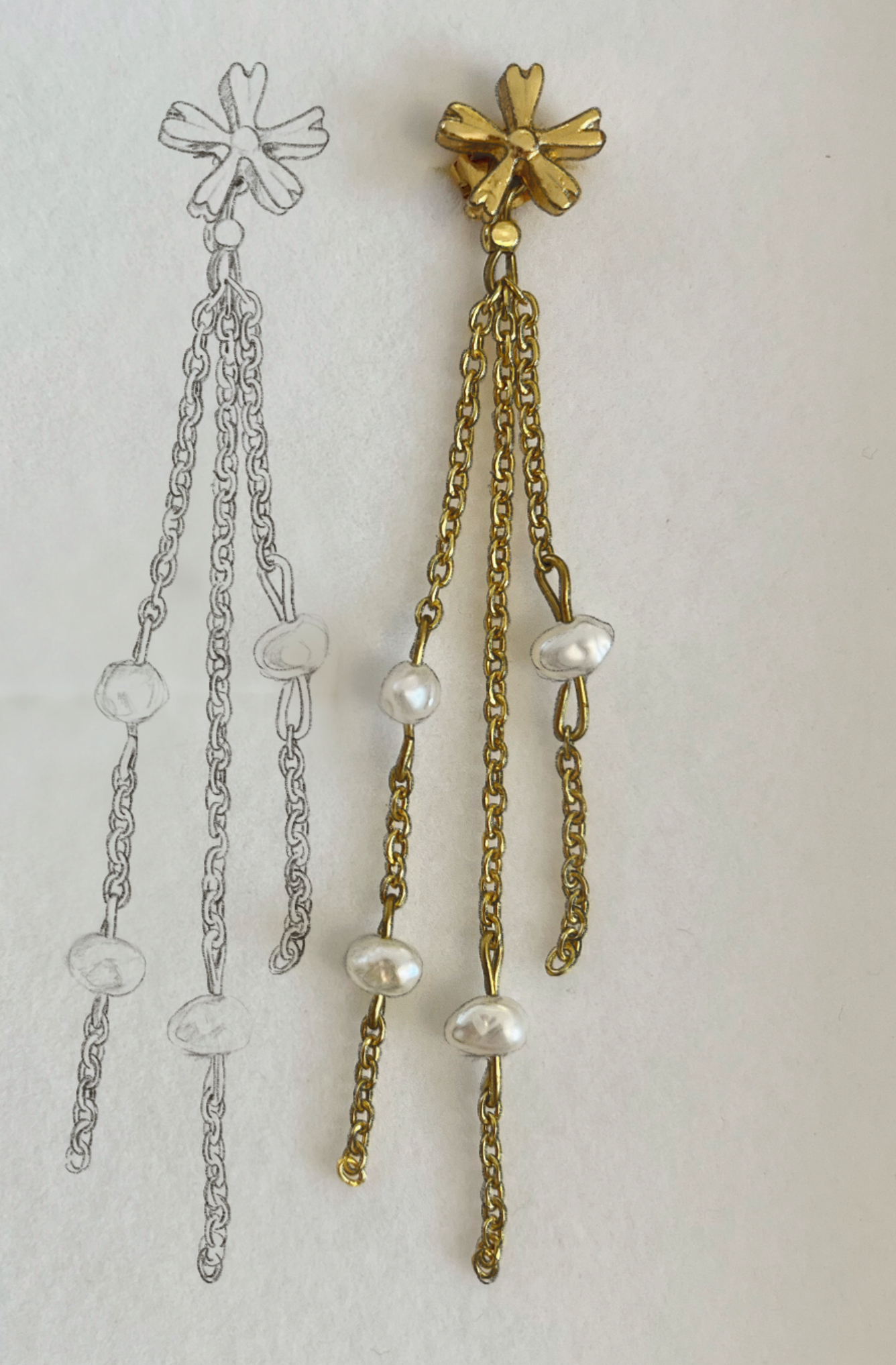 Pendientes Macarín Cadenas - Imagen 2